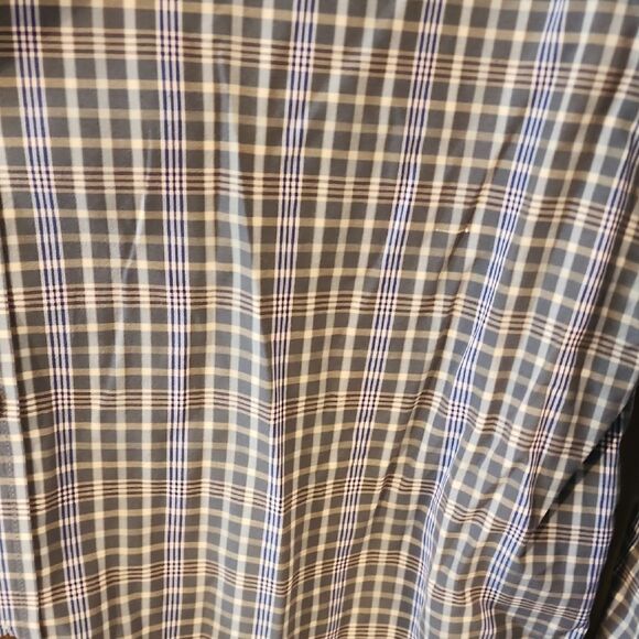 Ted Baker Womens Blue Casual Button Down Shirt with Classic Check Pattern Size 4 - Picture 2 of 5
